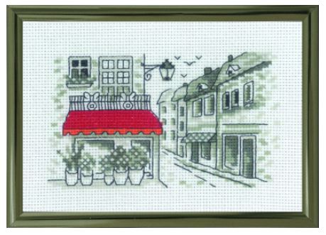 click here to view larger image of Red Awning (embroidery kit)