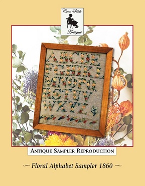 Floral Alphabet Sampler 1860