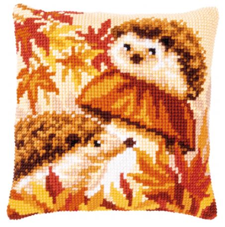 Hedgehogs on Mushroom - Cushion