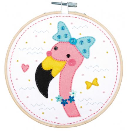 Craft Kit w/Felt - Flamingo 