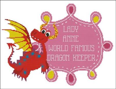 click here to view larger image of World Famous Dragon Keeper Girl (Customizable) (chart)