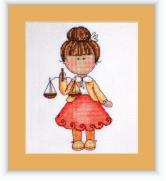 click here to view larger image of Libra (counted cross stitch kit)