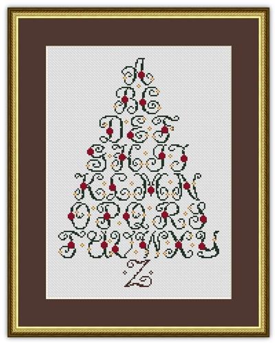 Christmas Tree Alphabet Holiday Sampler