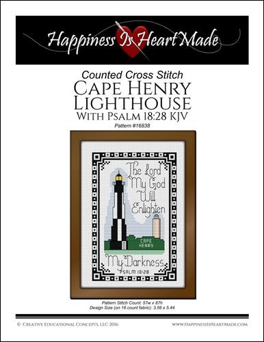 Cape Henry Lighthouse w/Psalm 18 28