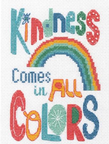 click here to view larger image of Kindness Colors (counted cross stitch kit)