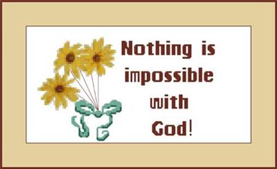 Nothing is Impossible with God Sampler