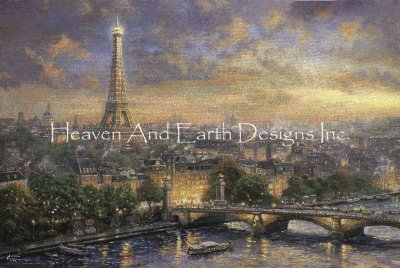 click here to view larger image of Paris City of Love - Thomas Kinkade (chart)