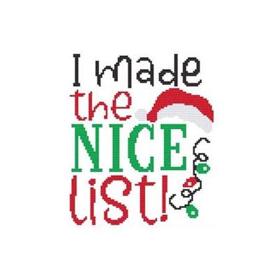 click here to view larger image of I Made the Nice List (chart)