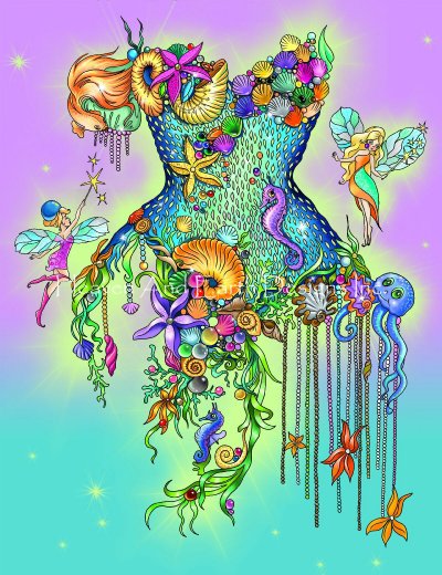 Mermaid Corset - Jenoviya Art