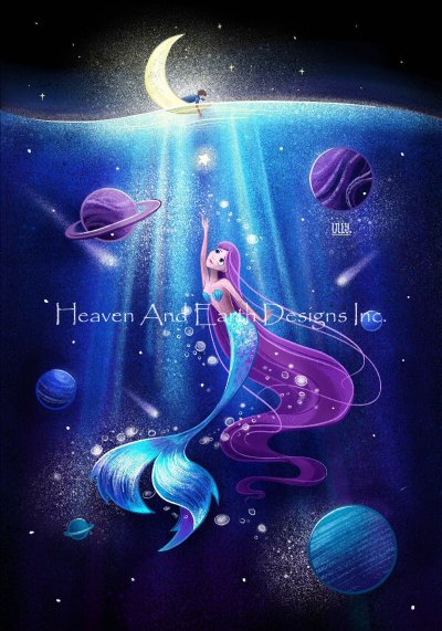 click here to view larger image of Mermaid in a Cosmic Sea - Uliana Babenko (chart)