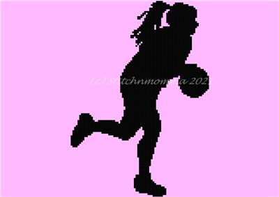 Female Basketball Player Silhouette 2