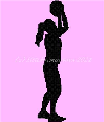 Female Basketball Player Silhouette 1