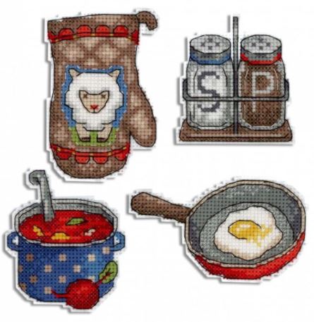 click here to view larger image of Enjoy Your Meal ! (counted cross stitch kit)