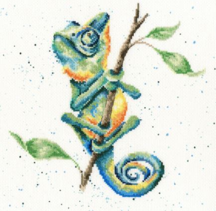 click here to view larger image of One in a Chameleon (counted cross stitch kit)
