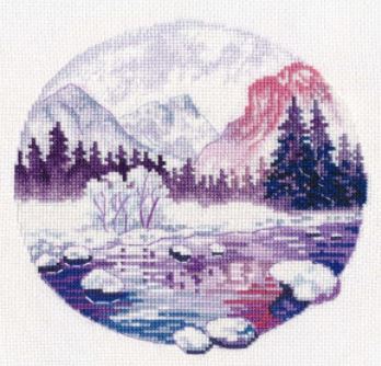 click here to view larger image of Purple Dreams (counted cross stitch kit)