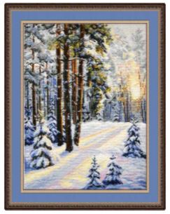 click here to view larger image of Winter Road, A (counted cross stitch kit)