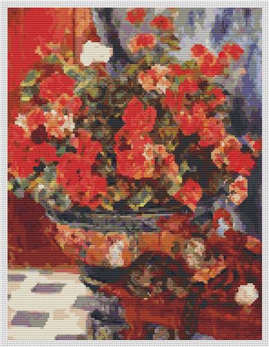 click here to view larger image of Geraniums and Cats (Pierre-August Renoir) (chart)