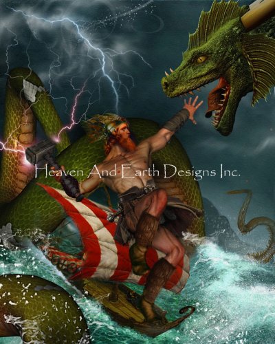 Thor Battles Jormungand - Howard David Johnson