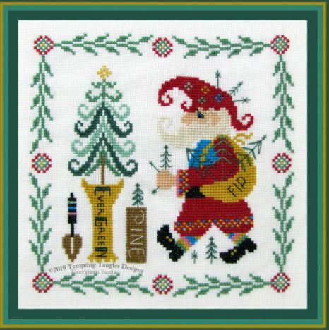 click here to view larger image of Evergreen Santa (chart)