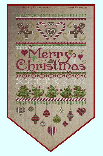 click here to view larger image of Merry Christmas Banner (chart)