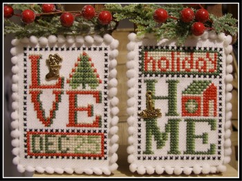 click here to view larger image of Love Dec 25 - Holiday Home (w/charms) (chart)