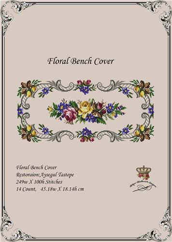 Floral Bench Cover 