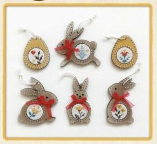 Easter Charms w/Wooden Frames