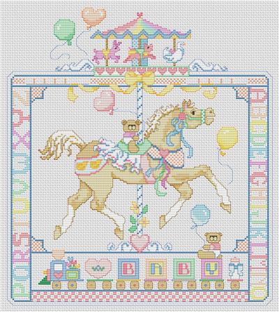 March-Go-Round Carousel Horse