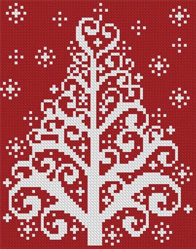 click here to view larger image of Christmas Tree Card (chart)