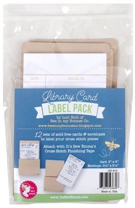 Library Card Label Pack (12)