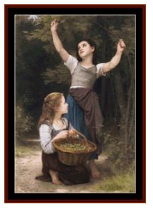 Harvest of Hazelnuts - Bouguereau
