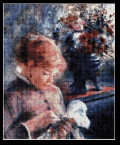 Lady Sewing (Small) - Renoir