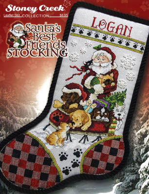 click here to view larger image of Santa's Best Friends Stocking (chart)