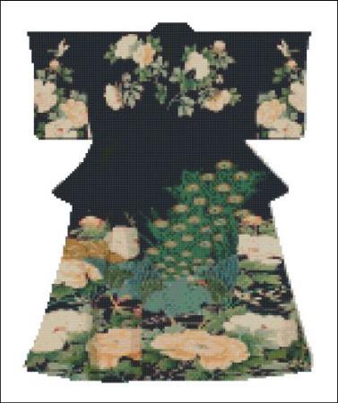click here to view larger image of Kimono 007 - Peacock (chart)