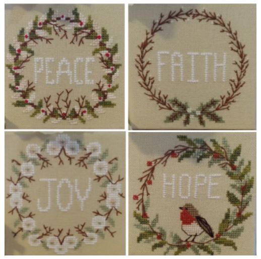 Wreaths for Seasons - Faith Joy Hope Peace