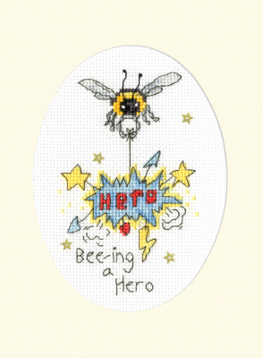 Bee-ing a Hero Greeting Card