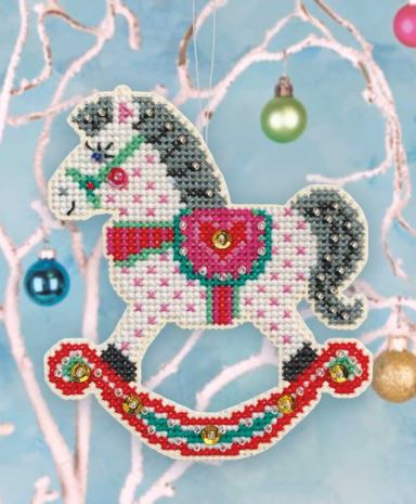 click here to view larger image of Holiday Horse Ornament Kit (counted cross stitch kit)