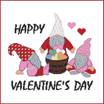 click here to view larger image of Gnome Greetings - Happy Valentines Day (chart)