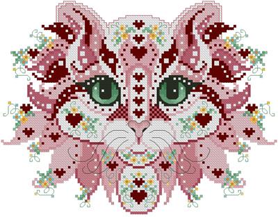 click here to view larger image of Colorful Cats - Cupid (chart)