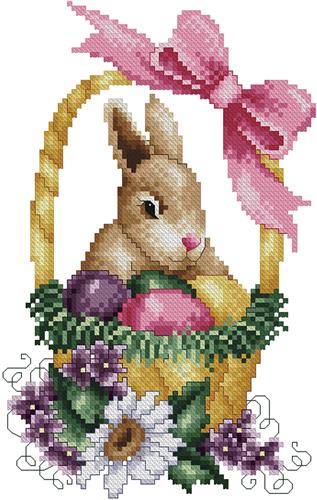 click here to view larger image of Easter Basket Bunny (chart)