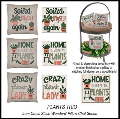 Pillow Chat - Plants Trio