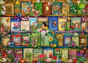 Vintage Summer Garden Book Shelf - Aimee Stewart