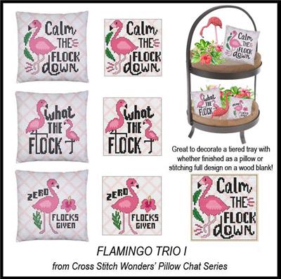 Pillow Chat - Flamingo Trio I