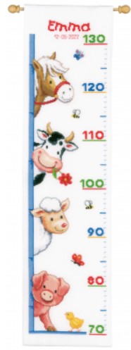 Farm Animals - Growth Chart Bellpull