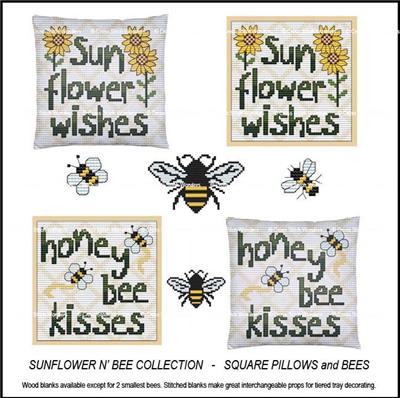Sunflower N Bee Collection - Pillows and Bees