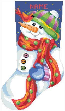 Jolly Snowman Stocking