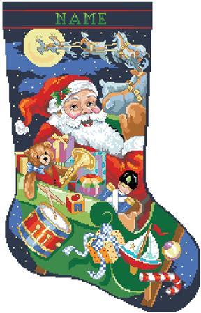 Jolly Old St Nick Stocking