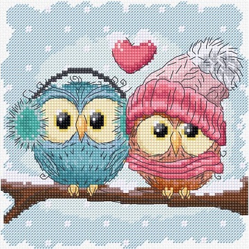 Two Cute Owls 