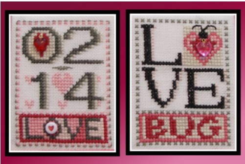 click here to view larger image of Love Bits - Love/Bug (2 designs) (chart)