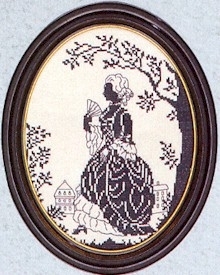 click here to view larger image of Silhouette of a Lady (counted cross stitch kit)